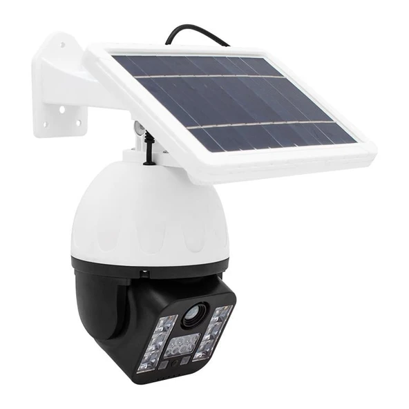 Powermaster T-30 Solar Güneş Enerjili Panelli Hareket Sensörlü Ledli Maket Kamera Caydırıcı Kamera ürün görseli 1