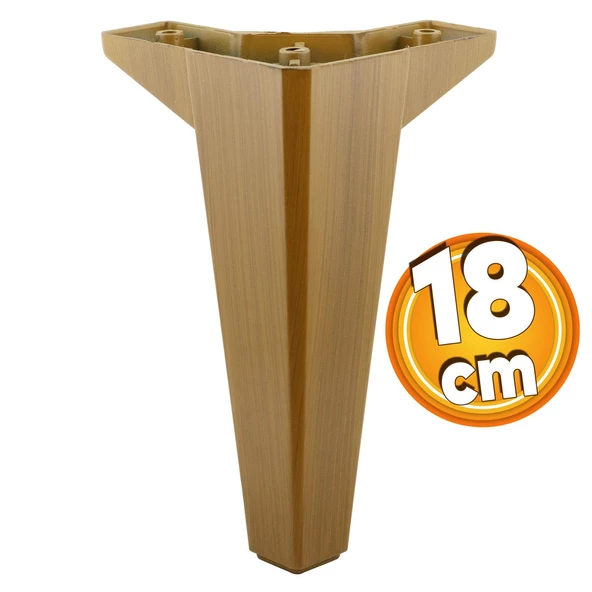 Sedir Mobilya Kanepe Tv Ünitesi Konsol Koltuk Ayağı Ahşap Desenli Koyu Ceviz Renk 18 Cm Ayakları ürün görseli 1