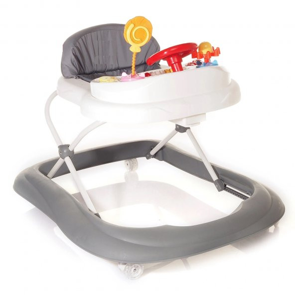 Babyhope 217 Lüks Oyuncaklı Yürüteç Bebek Yürüteci Gri ürün görseli 1