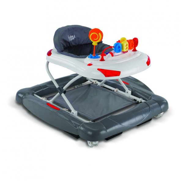 Babyhope 219 Tobby Yürüteç Yürüme Arabası Bebek Yürüteci Gri ürün görseli 1