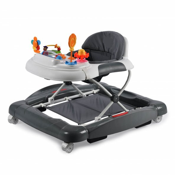 Babyhope 212 Royal Müzikli Oyuncaklı Sallanır Yürüteç Gri ürün görseli 1