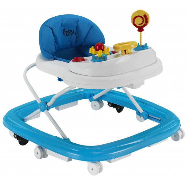 Babyhope 217 Oyuncaklı Yürüteç Mavi Beyaz ürün görseli 1