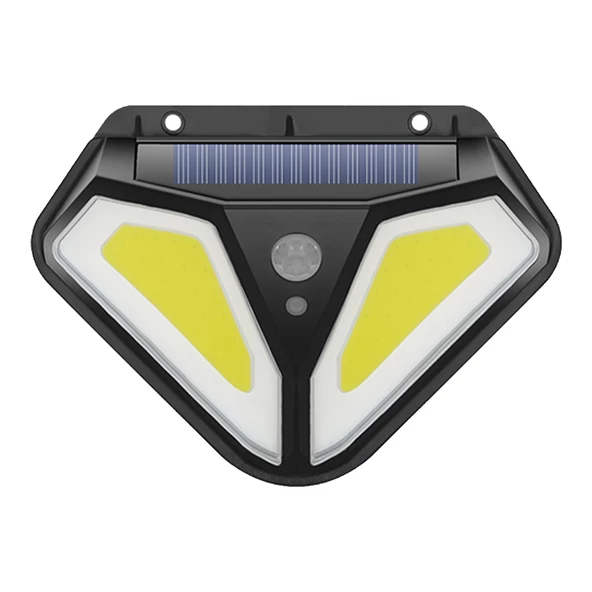 Powermaster 3 Modlu Hareket Sensörlü 50 Cob Ledli İndüksiyon Duvar Lambası Solar Güneş Enerjili Bahçe Aydınlatması ürün görseli 1