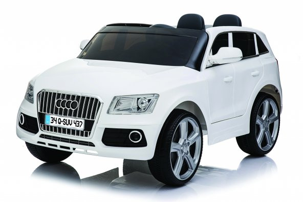 Babyhope Q-SUV Akülü Jeep 12 Volt Akülü Araba Beyaz ürün görseli 1