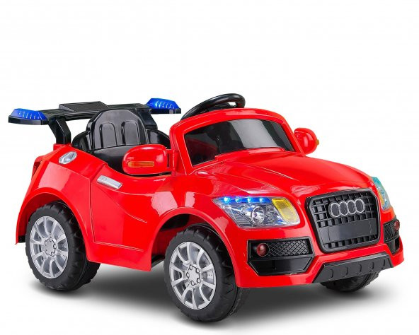 Babyhope 436 Audi E-Drive-5 Beyaz 12 V Akülü Araba Kırmızı ürün görseli 1