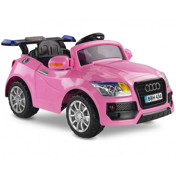 Babyhope 436 Audi E-Drive-5 Beyaz 12 V Akülü Araba Pembe ürün görseli 1