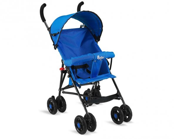 Babyhope SC-107 Siyah Baston Bebek Arabası Mavi ürün görseli 1