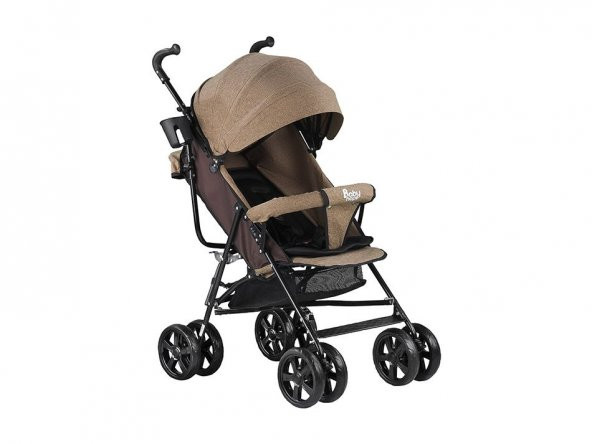 Babyhope Sa7 Baston Bebek Arabası Kahverengi ürün görseli 1