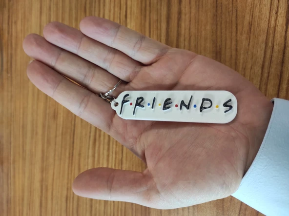 Friends Dizisi Logo Anahtarlık Anahtar Süsü ürün görseli 1