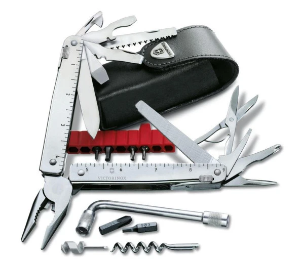 Victorinox SwissTool X Plus Penseli Çakı 3.0338.L Deri Kılıflı ürün görseli 1