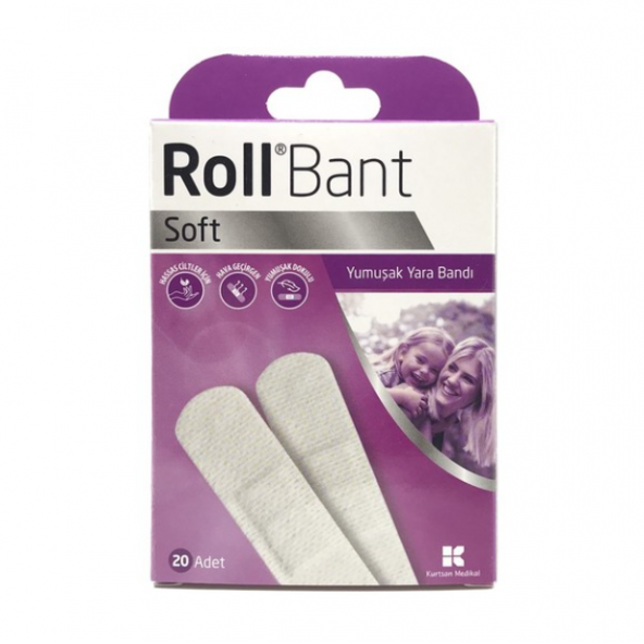 Roll Bant Soft Yara Bandı 20li ürün görseli 1