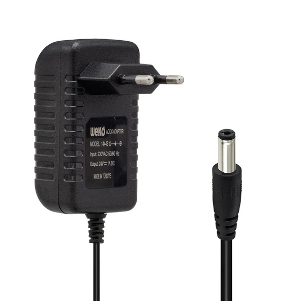 Ayt24 Volt 1 Amper 24 Watt Plastik Kasa Priz Tipi Adaptör 5.5x2.5 Uçlu ürün görseli 1