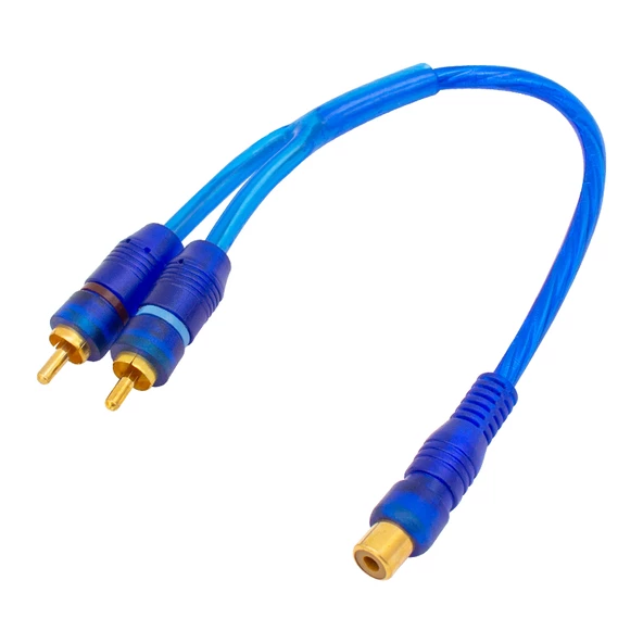 Powermaster Anfi Y Kablo 1 Dişi 2 Erkek 25 Cm Silikon Kablo Amfi Y Kablo Rca Cadence Kablo ürün görseli 1