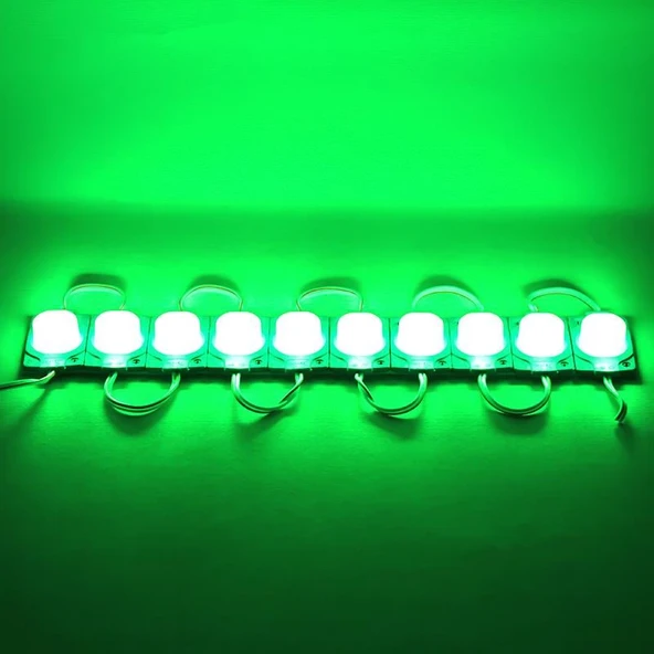 Powermaster 12V 1.5W Yeşil Mercekli Modül Led 40x30mm - Resim 2