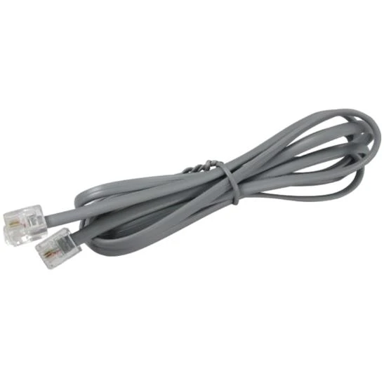 Powermaster PM-1277 Telefon Hat Kablosu Hazır 1.5 Metre 6P/2C Jack Soketleri Takılı Sabit Hat Telefon Kablosu ürün görseli 1