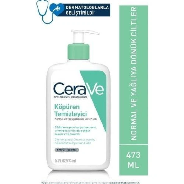 Cerave Foaming Cleanser 473 ml - Resim 2