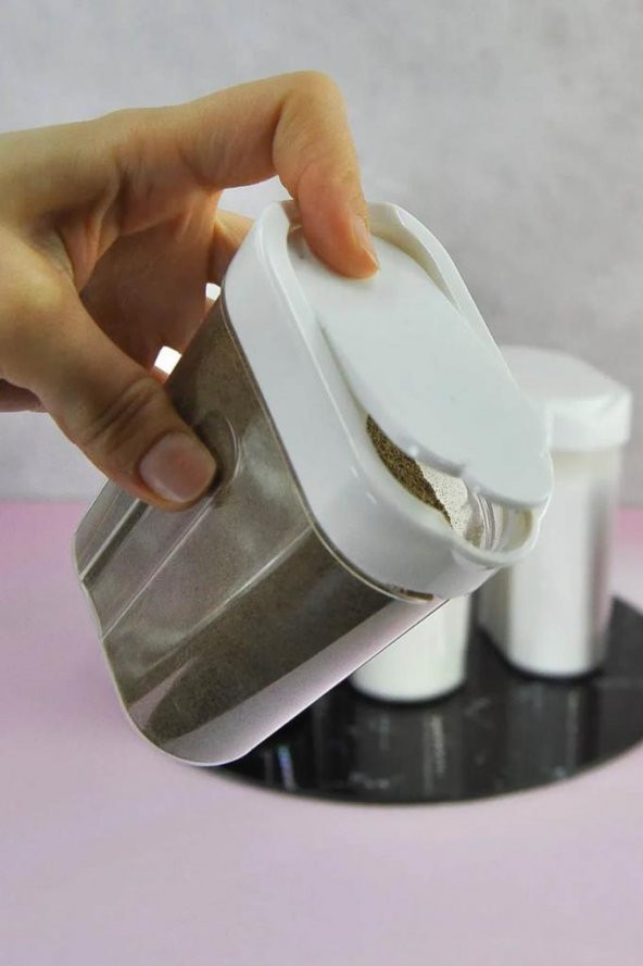 Plastik 5li Dökme Saklama Kabı - Resim 3