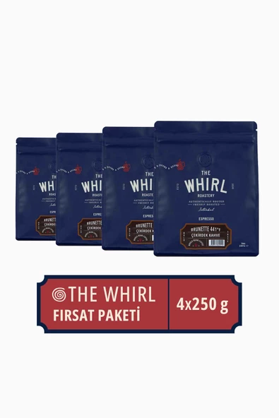 The Whirl Filtre Espresso Brunette 441°F Çekirdek Kahve 4'lü Fırsat Paketi ürün görseli 1