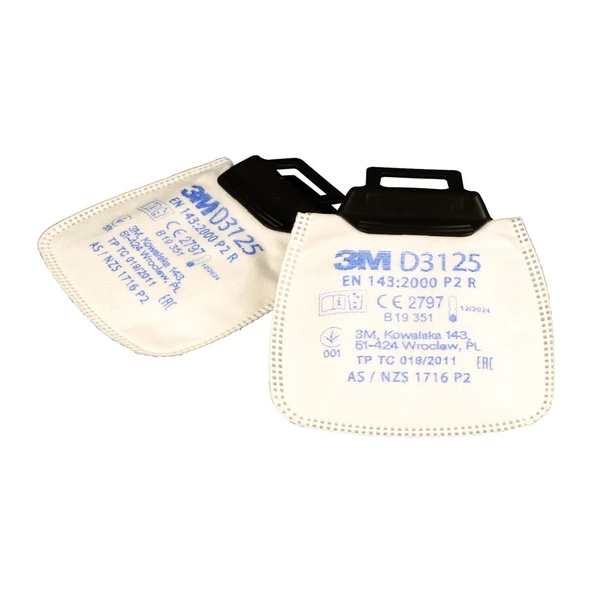 3M D3125 P2 Secure Click Toz Filtresi (1 Çift) ürün görseli 1