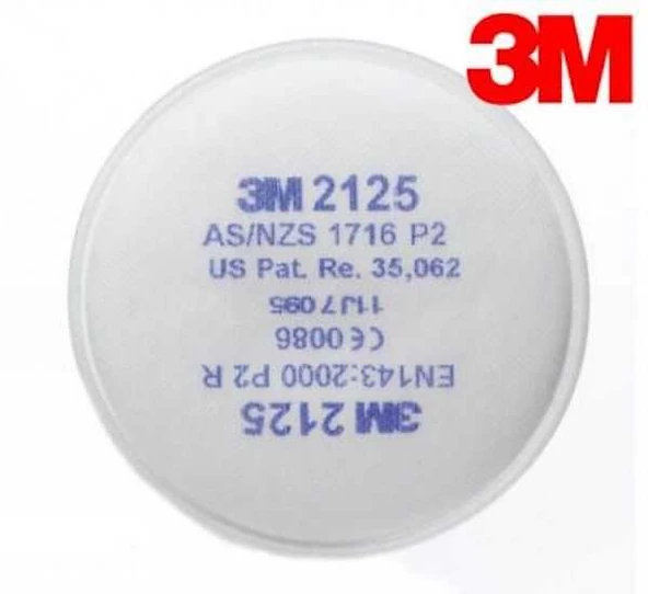 3M 2125 P2 Toz ve Duman Filtresi (1 Çift) ürün görseli 1
