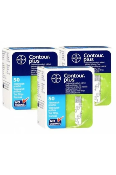 Contour Plus Test Stribi 50'Li X 3 Kutu (SKT:04/2027) ürün görseli 1