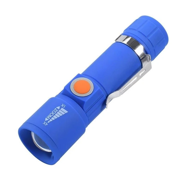 Powermaster MX-616S Usb Şarjlı 3 Modlu Plastik Kasa Mini El Feneri Özellikleri ürün görseli 1