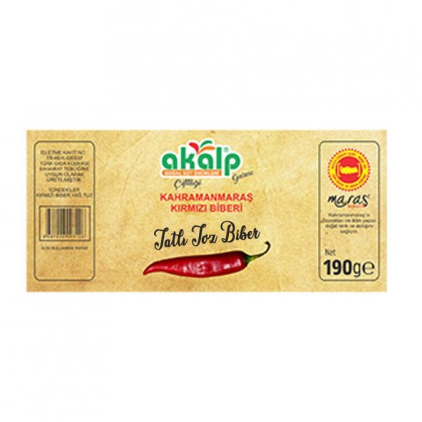 Tatlı Toz Kırmızı Biber (190 Gr) ürün görseli 1
