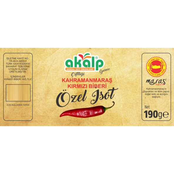 Özel Üretim İsot Biber 190 Gr ürün görseli 1