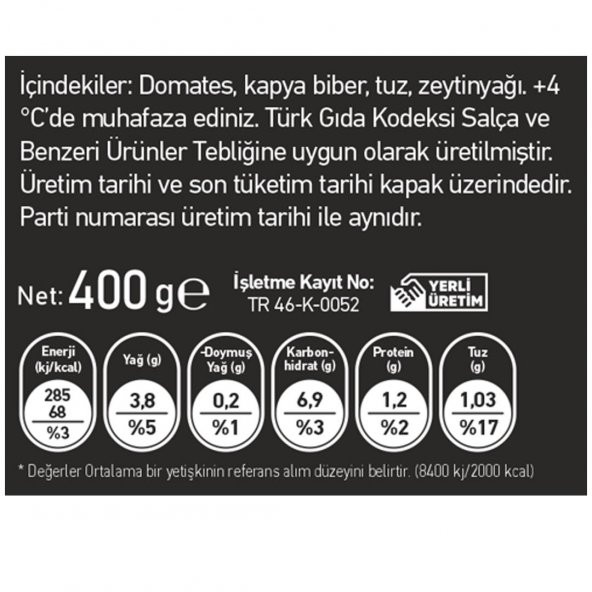 Domates Sosu 400 Gr - Resim 2