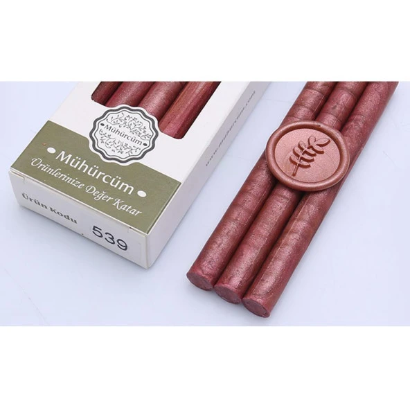 Mühür Mumu Çubuk 11mmx120mm 10 lu Paket Model: 539 İNCİ ROSE GOLD ürün görseli 1