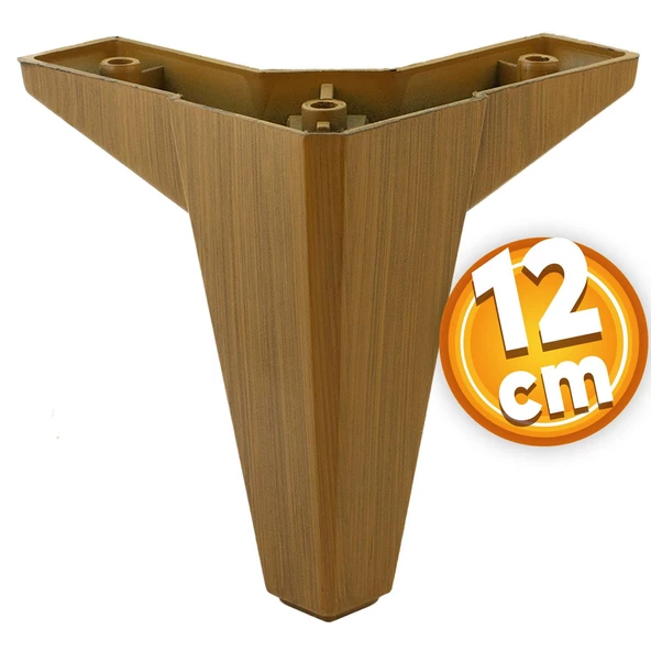 Sedir Lüks Mobilya Kanepe Baza Tv Ünitesi Koltuk Ayağı Ahşap Desenli Koyu Ceviz 12 Cm Ayakları ürün görseli 1