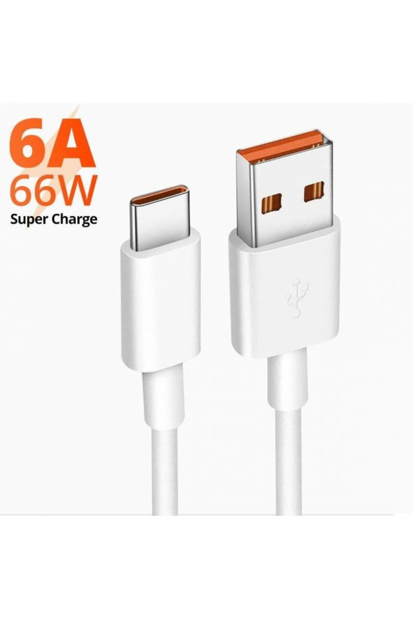 Süper Hızlı Şarj Kablosu Type-c 6a Kablo ürün görseli 1
