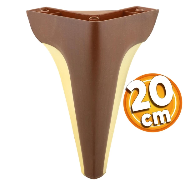 Endülüs Mobilya Kanepe Tv Ünitesi Konsol Koltuk Ayağı Kahverengi Ceviz Renk 20 Cm Ayak ürün görseli 1