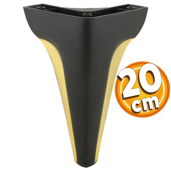 Endülüs Mobilya Kanepe Tv Ünitesi Konsol Koltuk Ayağı Siyah Renk 20 Cm Ayak ürün görseli 1