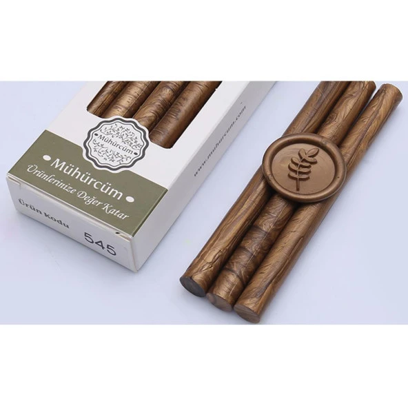 Mühür Mumu Çubuk 11mmx120mm 10lu Paket Model:545 AÇIK BRONZ ALTIN ürün görseli 1