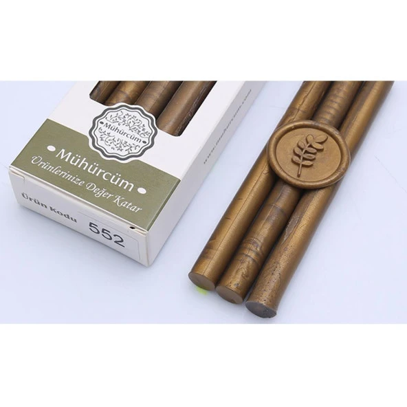 Mühür Mumu Çubuk 11mmx120mm 10 lu Paket Model: 552 KOYU KARAMEL ürün görseli 1