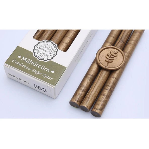 Mühür Mumu Çubuk 11mmx120mm 10 lu Paket Model: 553 SÜTLÜ KAHVE ürün görseli 1