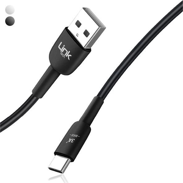 LinkTech K602 Safe USB - Type-C 3A Data ve Şarj Kablosu 1mt ürün görseli 1