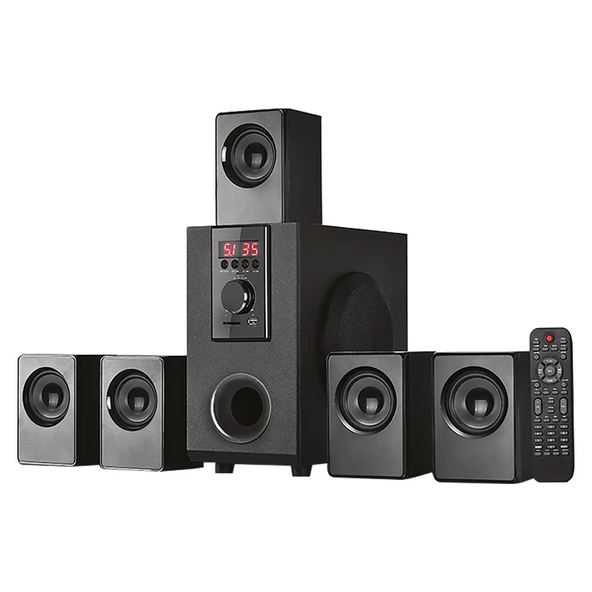 Mikado MD-505 5+1 Ses Sistemi USB - SD - FM Destekli Bluetooth Hoparlör Sinema Sistemi ürün görseli 1