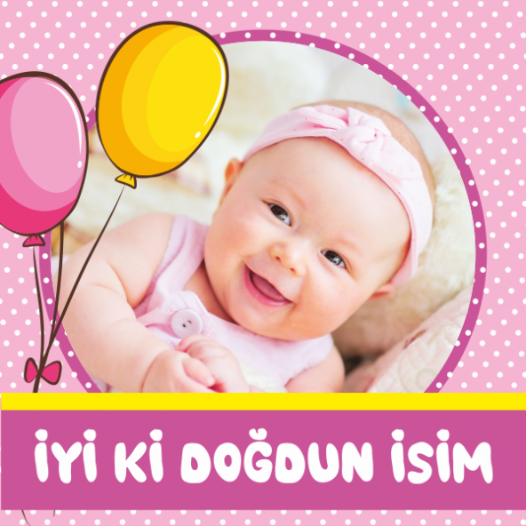 Kişiye Özel Resimli Doğum Günü Kumaş Afiş 150x150 cm ürün görseli 1