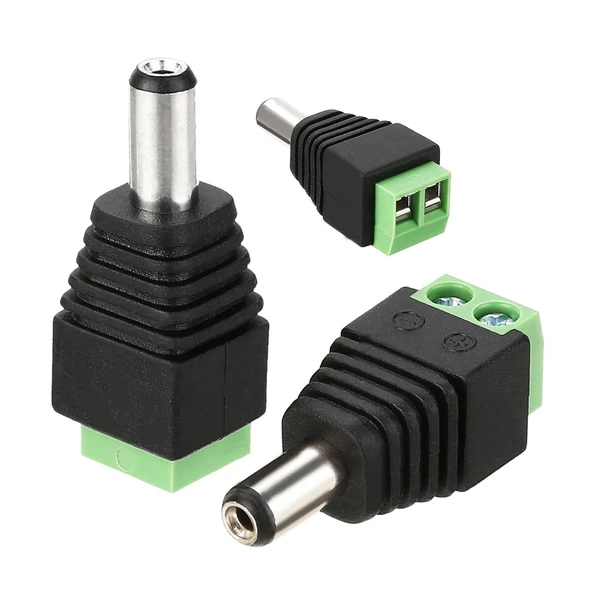 Powermaster 5.5 2 1 Mm. Power Erkek Konnektör Kesik Kabloyu Soketli Jack lı Uca Çevirme Aparatı Çevirici ürün görseli 1