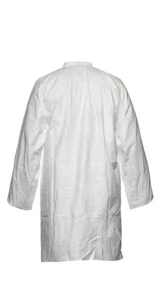 DuPont Tyvek 500 Labcoat PL30 3 Cepli Çıtçıtlı Laboratuvar Önlüğü ürün görseli 1