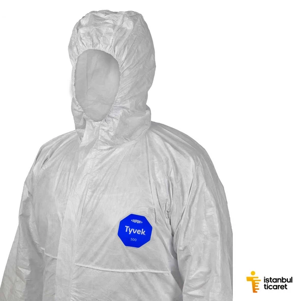 DuPont™ Tyvek® 500 Xpert Başlıklı Kimyasal Koruyucu Tulum ürün görseli 1