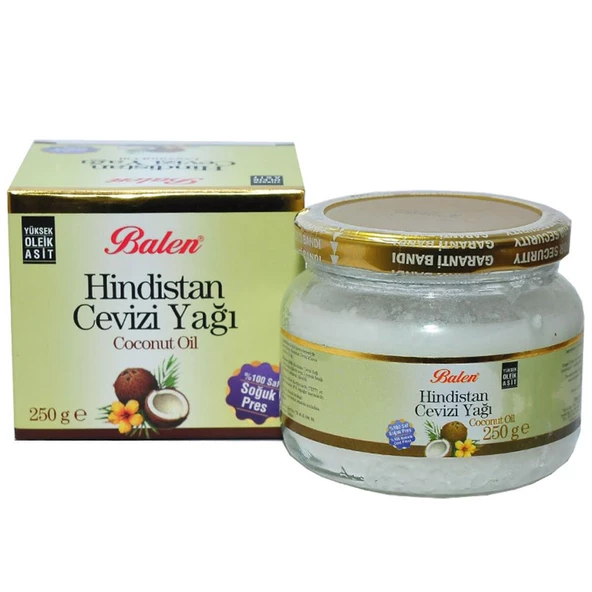 Balen Hindistan Cevizi Yağı 250Gr Yüksek Oleik Asit Soğuk Press ürün görseli 1