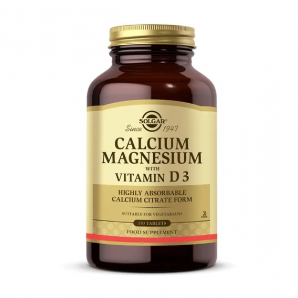 Solgar Calcium Magnesium Vitamin D3 150 Tablet ürün görseli 1