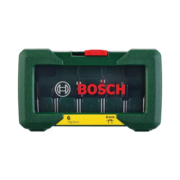 Bosch DIY 6 PARÇA FREZE SETİ 8 MM ŞAFTLI - Resim 2