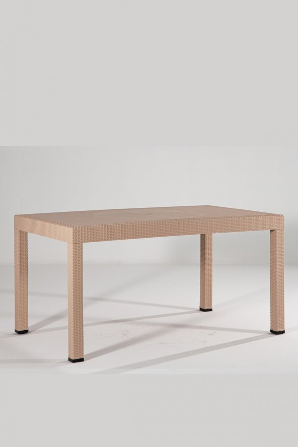 Sandalie Rattan 90X150 Camsız Cappucino Masa - Bahçe&Balkon&Teras ürün görseli 1