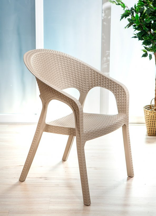 SANDALİE 2 Adet Garden Cappucino  Sandalye / Balkon-Bahçe-Teras ürün görseli 1