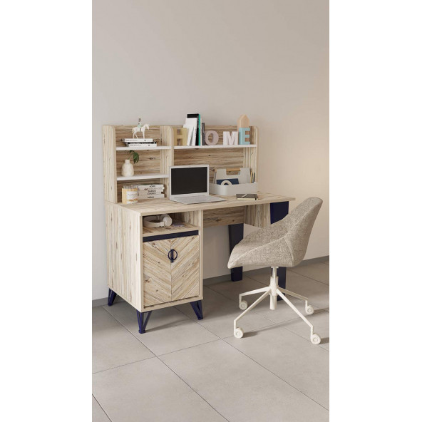 SANDALİE Arda 60x120 Cm Çalışma Masası Bilgisayar Masası Ofis Ders Yemek Masası Atlantik Çam ürün görseli 1