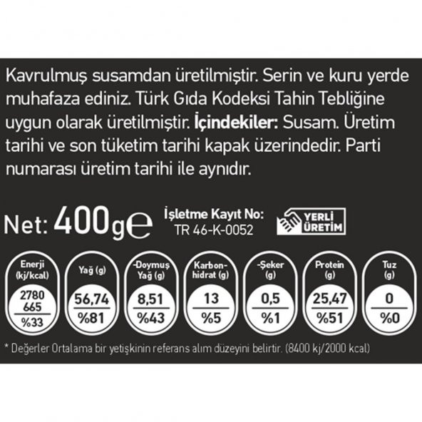 Doğal Tahin 400 Gr - Resim 4